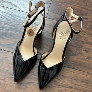 Vince Camuto Black Patent Leather Heels